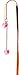 Swarovski Crystal Dangle Heart Bookmark - Pink