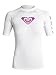 Roxy Junior's Whole Hearted Short Sleeve Rash Guard, Black, Medium