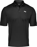 Under Armour Training Mens HeatGear Euro Fit Performance Polo Shirt (Black Large)