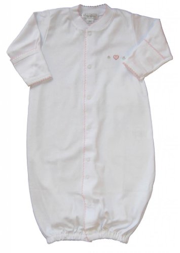 Kissy Kissy Baby-girls Homeward Bound Hearts Embroidered Gown