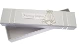 from White Cotton Cards White Cotton Cards Christening White Gown Certificate Holder (Model CC3)