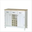 Hutch-Style Buffet- White/ Natural