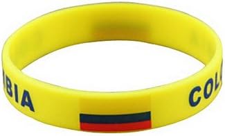 FROB SPORT Colombia Flag Pattern 2014 World Cup Silicone Wrist Band