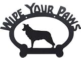 Wipe Your Paws Sign - Border Collie