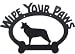 Wipe Your Paws Sign - Border Collie