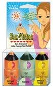 SUN VISION-- SUN ACTIVATED COLOR CHANGING NAIL POLISH
