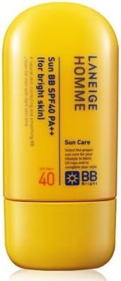 KOREAN COSMETICS, AmorePacific_ Laneige Homme, Sun BB Cream SPF40/PA++(#light skin tone) (skin tone correction, natural cover, whitening, UV protection, men's cosmetics, Homme)[001KR]