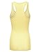 JJ Perfection Women's Solid Ribbed Knit Stretch Racerback Tank Top