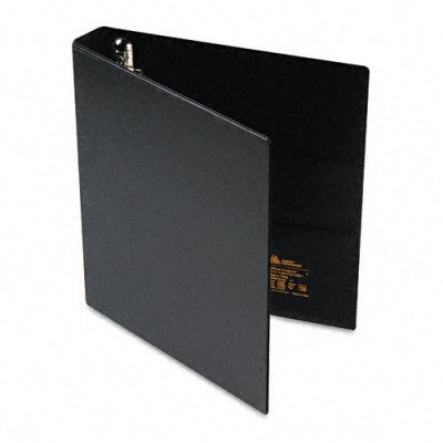 Heavy-Duty Vinyl EZD Ring Reference Binder - 1in Capacity, Black(sold in packs of 3)