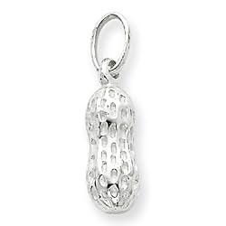 Sterling Silver Solid Small Peanut Charm