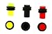 UV Acrylic Plug (Red,Green,Black) Set, 6G