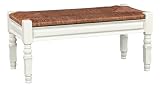 Carolina Cottage 2040 AP Large Devonshire Bench, Antique Parchment