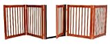 32 Tall - Up to 108 Wide Walk Through Hardwood Pet Gate - Cherry Stain - Made in the USA