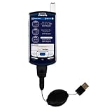 Retractable USB Cable for the Samsung SCH-i830 with Power Hot Sync and Charge capabilities - Gomadic Brand w/ TipExchange Technology