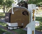 Colorado Buffaloes Helmet Style Mailbox