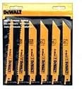 DEWALT DW4856 6-Piece Metal/Woodcutting Reciprocating Saw Blade Set