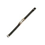 Stainless Steel Engraved Bracelet with Black Rubber Band