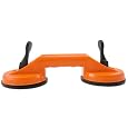 Tooluxe 3-3/4 Inch Double Handle Suction Cup for Glass, Dent