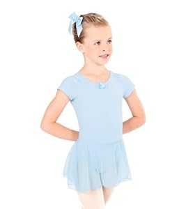 Child Short Sleeve Dance Dress,TH5510CPNKS,Pink,Small