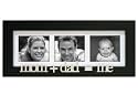 Mom+Dad=me Wood 3 Opening Picture Frame Collage for 3x3