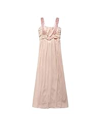 Plus Size Chiffon Full Length Shirred  Evening Dress/Bridesmaid Dress/Prom Dress  With Pearls