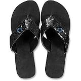 For Bare Feet Indianapolis Colts Women's Sequin Flip Flops Medium
