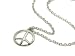 Silver Metal Peace Sign Necklace Fashion Jewelry 24