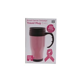 Ethos Breast Cancer Campaign Travel Mug, 400ml, Pink