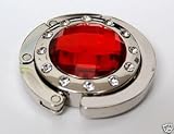 Garnet Diamond Folding Handbag Purse Hook Hanger