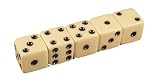 Set of 5 Dice 16mm Round Corners Opaque *Ivory* Tone
