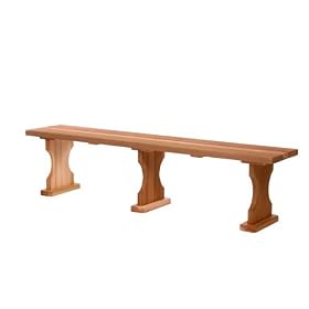 Western Red Cedar - 6ft. Backless Bench - Furniture For Your Patio and Garden!