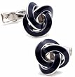 Blue Enamel Knot Cufflinks