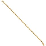 10K Gold 3mm Diamond Cut Rope Chain 16