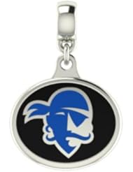 Seton Hall Pirates Collegiate Drop Charm Fits Most European Style Bracelets Including Chamilia, Zable, Troll and More. High Quality Bead in Stock for Fast Shipping.