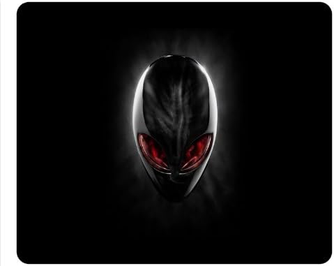 Chrome-Red Alienware Mousepad, Customized Oblong Mouse Pad - Mystylecase