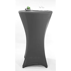 Stretch Tischhusse Stehtischhusse �60cm anthrazit