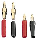 Ultralink UL-1251C/4 PK Standard Crimp Banana Plugs (12-gauge)