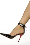 All Sexy Shoes - SALE Burlesque Lace Up Color: Black Patent with Red Trim Size: 8 1/2