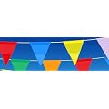 Multicoloured Triangle Bunting 30 Flags 9 metres PVC