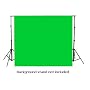 Chromakey Green Muslin Backdrop 6 x 9 feet with 2 Muslin Clamps