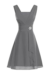 Cocktail Tea Length Sleeveless 2016 Chiffon Ruched Beaded Lace Evening Dress/Homecoming Dress/Mother-of-the-Bride Dress/Prom Dress/Party Dress/Wedding Dress 