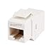 Monoprice Cat5e RJ45 Feedthrough Keystone Jack - Inline Coupler Type, Fits Standard Keystone Devices, Single PCS, White
