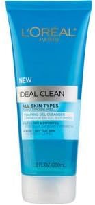 L'Oreal Ideal Clean Foaming Gel Cleanser For All Skin Types 6.8 oz. (Pack of 3)