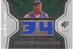 2007 SPx Authentic Eddy Curry Game-Worn Jersey Card