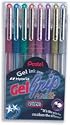 Pentel Gel Grip Met Asst K118M/8W12 PK8