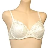 Orlfa $79 Ivory Satin Floral Embroidery Bra #0311 sz 34B