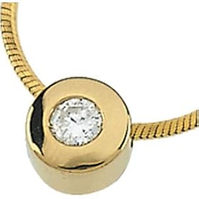 14K Yellow Gold Diamond Solitaire Necklace