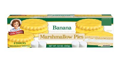 Little Debbie Banana Marshmallow Pies 12.1 Oz (8 Boxes)