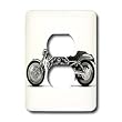 Light Switch Cover Picturing Picturing Harley-Davidson Motorcycle - 2 plug outlet cover