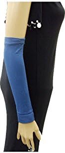 Arm Stretch Sleeves Cover Glove Veil Hejab Hijab Islam for Modest Muslim Abaya (Dark Blue) 382
